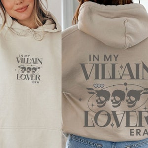In My Villain Lover Era Sweatshirt Bösewicht Sweatshirt Bösewicht Liebhaber Hoodie Buchliebhaber Geschenk Dark Romance Reader Sweatshirt Bücherwurm Hoodie