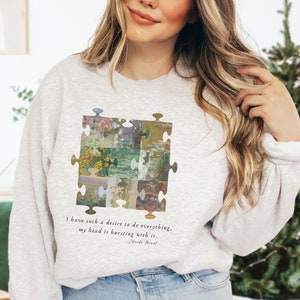 Claude Monet Sweatshirt Fine Art Crewneck Light Academia Artsy Aesthetic Classical Painting Monet Shirt Gifts For Painters Indie Sweatshirt