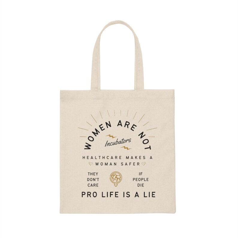 Pro Choice Tote Bag Aesthetic Fuck The Patriarchy Abortion Is Healthcare Bans Off Our Bodies Tote My Body My Rules Retro Feminist Totebag image 4