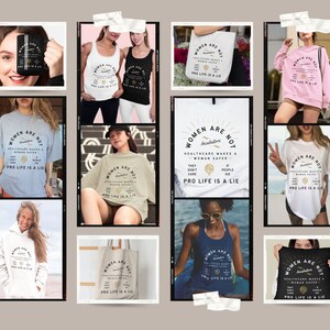 Pro Choice Tote Bag Aesthetic Fuck The Patriarchy Abortion Is Healthcare Bans Off Our Bodies Tote My Body My Rules Retro Feminist Totebag image 3
