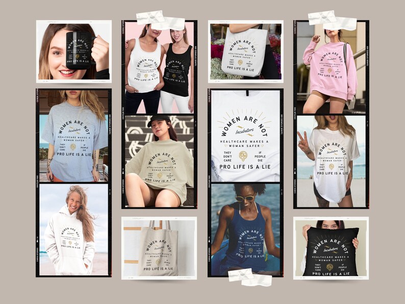Pro Choice Tote Bag Aesthetic Fuck The Patriarchy Abortion Is Healthcare Bans Off Our Bodies Tote My Body My Rules Retro Feminist Totebag image 3
