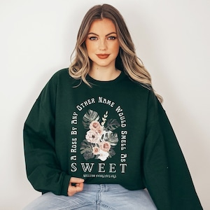 Shakespeare Sweater Romeo and Juliet Bookish Sweatshirt Poet Shirt Shakespeare Quote Literary Crewneck Shakespeare Gifts Light Academia Top