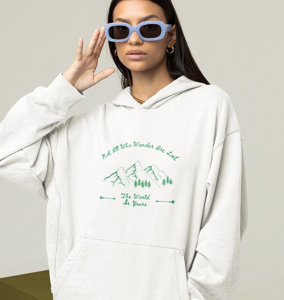 The World is Yours Hoodie Mountain Hoodie Nature Sweatshirt Pine