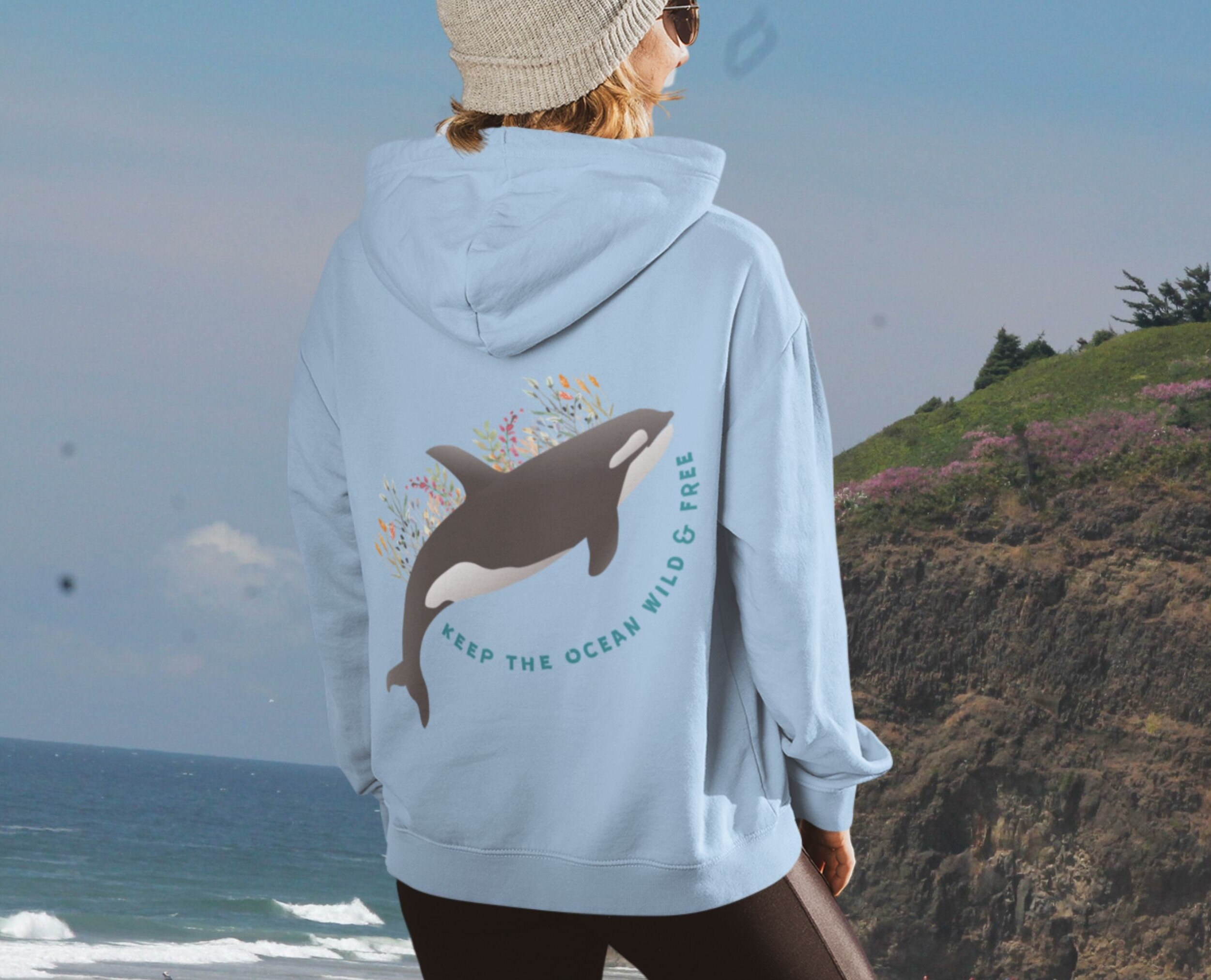 Whales of the ocean sweatshirt sales