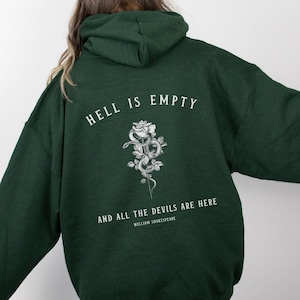 Shakespeare Hoodie Dark Academia Clothing Goblincore Hoodie Fairy Grunge Clothing Snake Hoodie Goth Hoodies Grunge Fairycore Alt Clothing