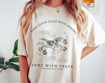 William Shakespeare Quote Shirt,  Angelcore Shakespeare Poet Shirt, Literature Bookish Shirt, Librarian Shirt Dark Academia