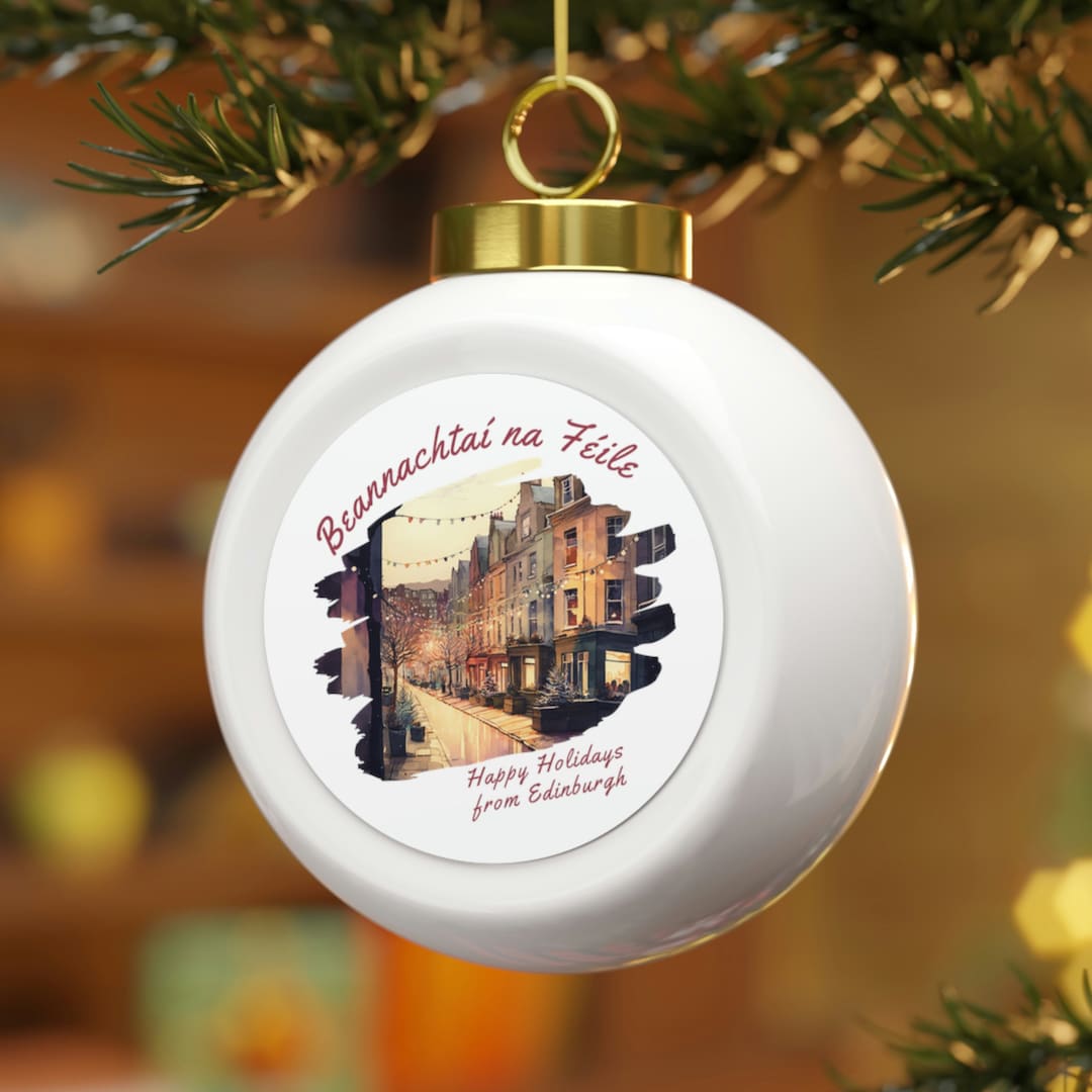 Edinburgh Christmas Ball Ornament Holiday Ornament Travel Ornament New