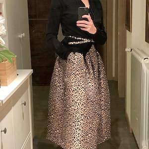 Feminine Finest Italian Jacquard A-line Skirt Hand Crafted - Etsy