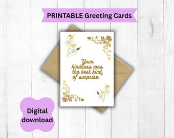 Gold & Flowers – Elegant Floral Greeting Card