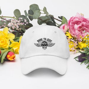 Born To Ride, describe someone who has adopted a new set of beliefs, Helmet Skull, Dad hat