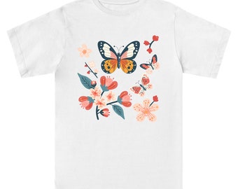 ButterflyHaven, BotanicalButterflies,  butterfly butterflies flowers - Essentials Classic Tee