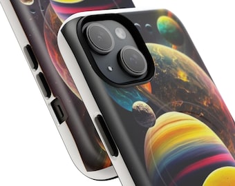Colorful Planetary Art Phone Case | Tough Magnetic Case