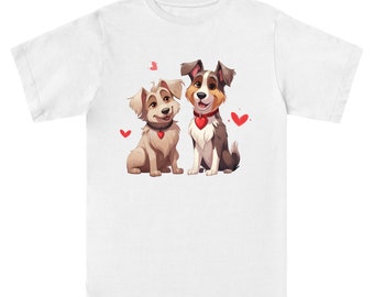 Two cute dogs, Cute Canine Couple, AdorablePooches, Essentials Classic Tee