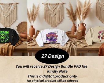 T-Shirt Design Bundle, 27+Tees,Digital download