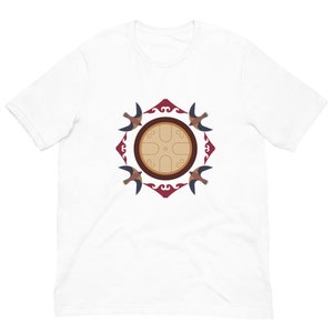 アンティークの奇妙な鳥のTシャツ、手描きのアンティークの鳥、HD PNG画像、ユニセックスTシャツ