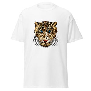 Leopard Head, solitary cat  Head, Hand Drawn, Leopard Hd Transparent, and PNG Men&#39;s classic tee