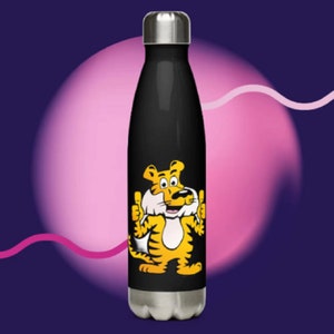 Siberian Tiger, Hand Drawn Water Bottle, water bottle workout, Container Stainless Steel