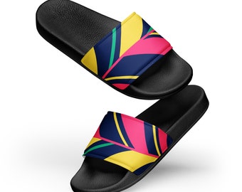 bird feather Men’s slides