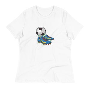 Football On The Grass,  Football Skills, football freestyle, White Transparent, Women&#39;s Relaxed T-Shirt