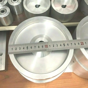 Belt Grinder Drive Wheel 7&quot; Diameter, 24MM Shaft for 2X72 Knife Grinder Balanced