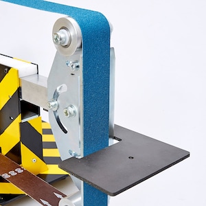 Belt Grinder D-backing plate for 2x72&quot; knife making grinder with wheels COMPLETE