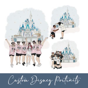 Aangepast portret Disney-kasteel