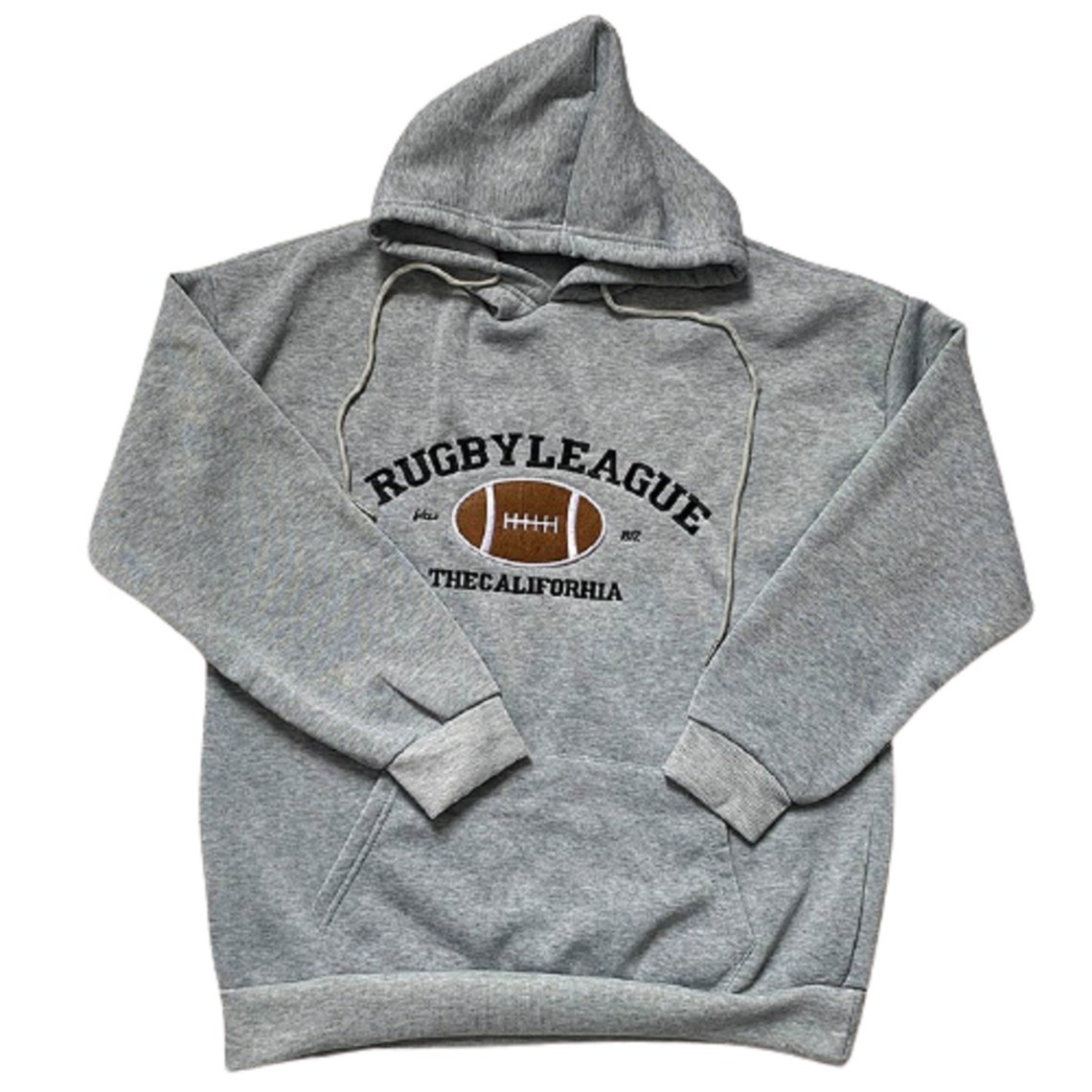 Rugby League Borduurwerk Design Hooded Sweatshirt Dames De Etsy