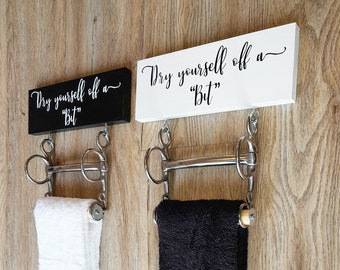 Dry Yourself off a "Bit" Hand Towel Rail