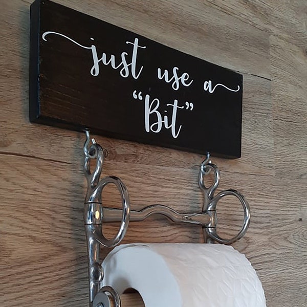 Just Use A Bit Horse Bit Toilet Roll Holder - Ported Pelham Bit