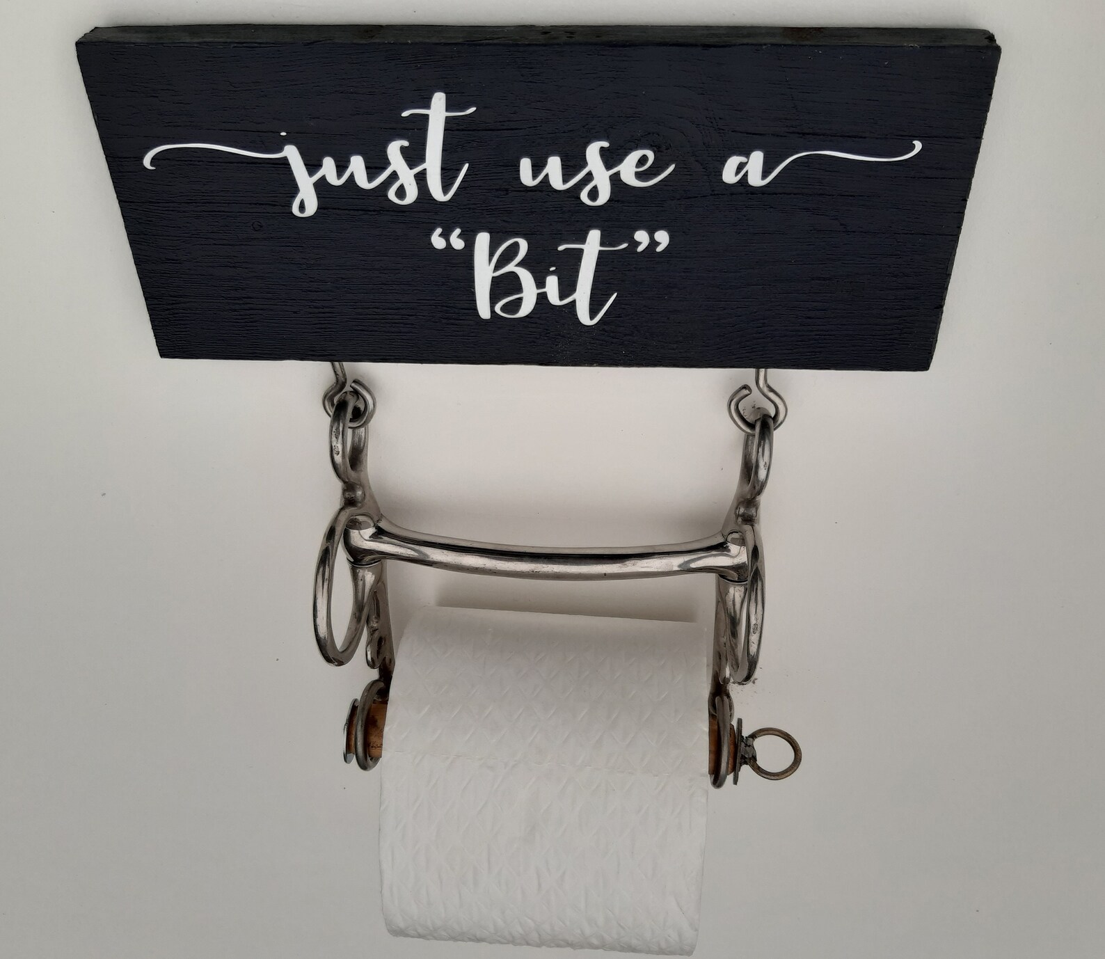 Just Use A Bit Horse Bit Toilet Roll Holder Etsy
