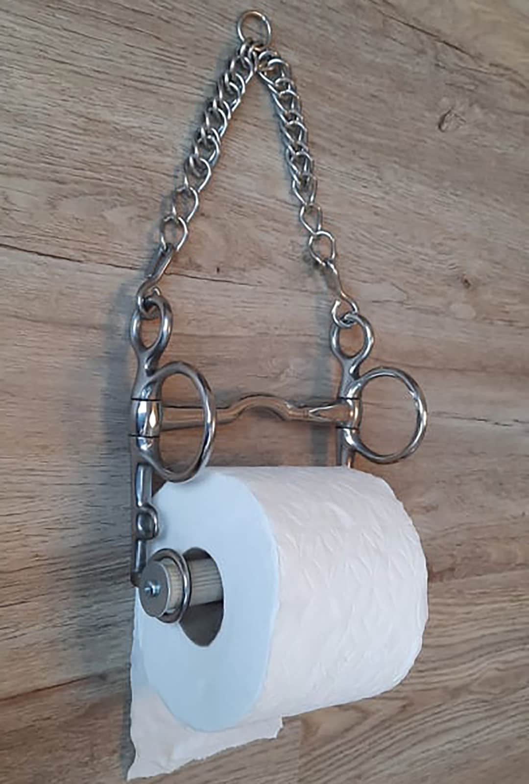 Horse Bit Toilet Roll Holder Ported Pelham Bit Etsy