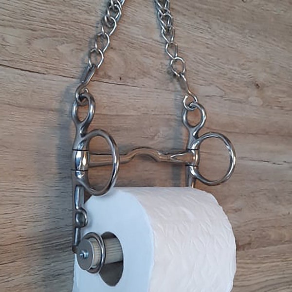 Porte-rouleau papier toilette pour mors - Mors Pelham avec orifice