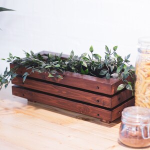 indoor herb trough