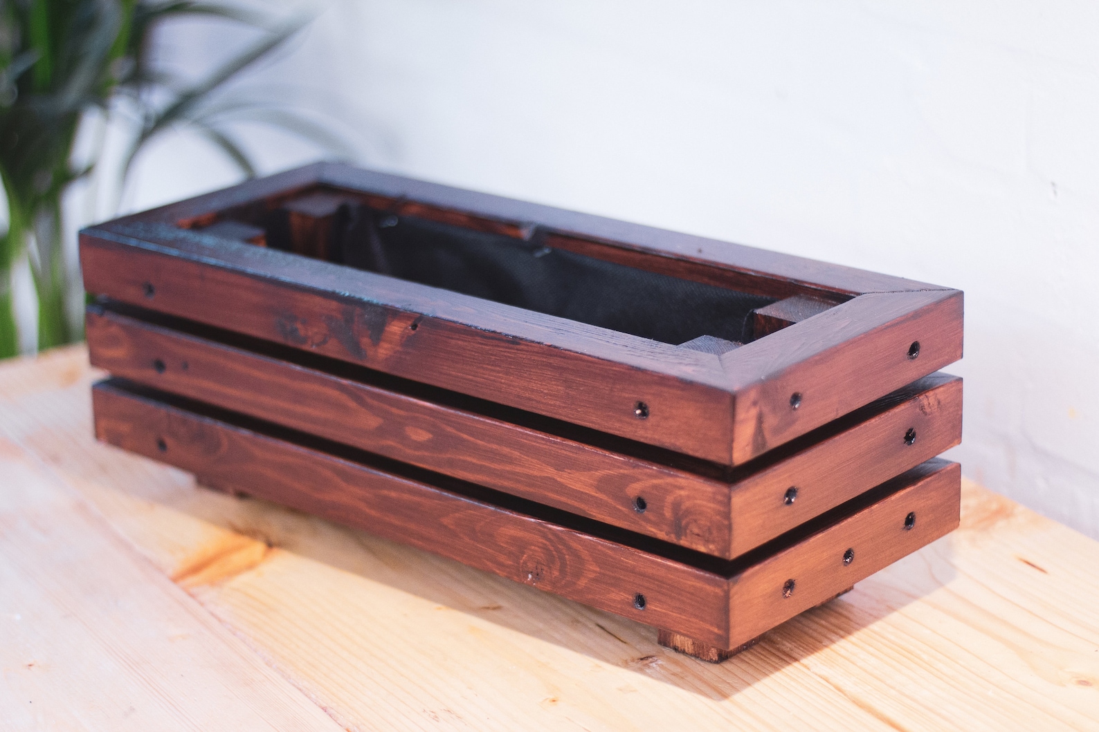 Wooden Herb Planter Garden Herb Trough Indoor Box Window Etsy