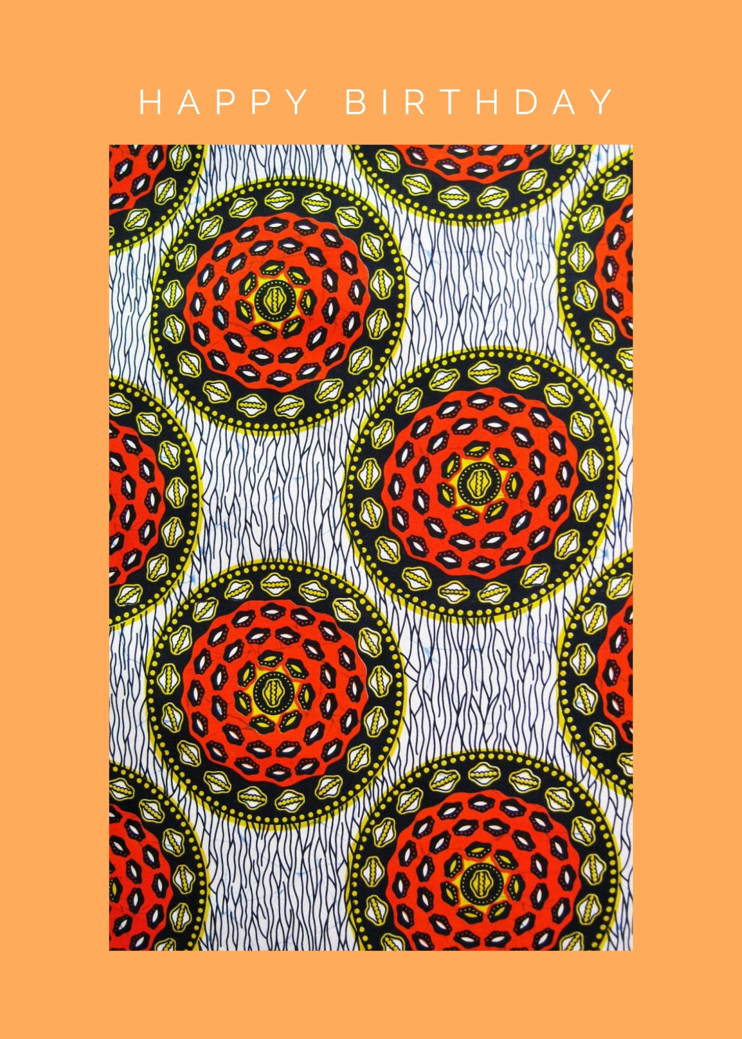 Ecofriendly African Happy Birthday Card Etsy