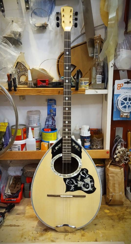 Bouzouki 6strings Greek Handmade Advance With Inlaid Perloid Etsy