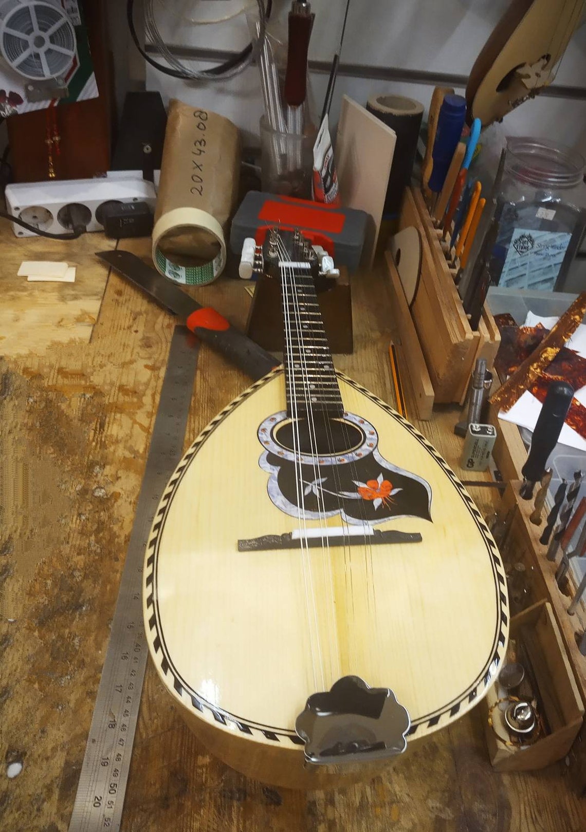 Traditional Mandolin Handmade With Round Body. Etsy