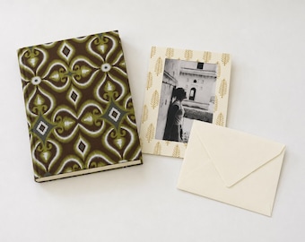 Handmade Journal and Photo Card Set – Father's Day, Grandpa Gift, Eco Friendly Stationery – Personalized gift for dad