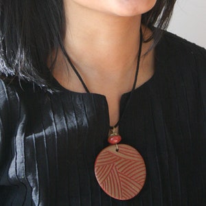Hand Made, Fair Trade, Eco Friendly, Ceramic Circle Necklaces