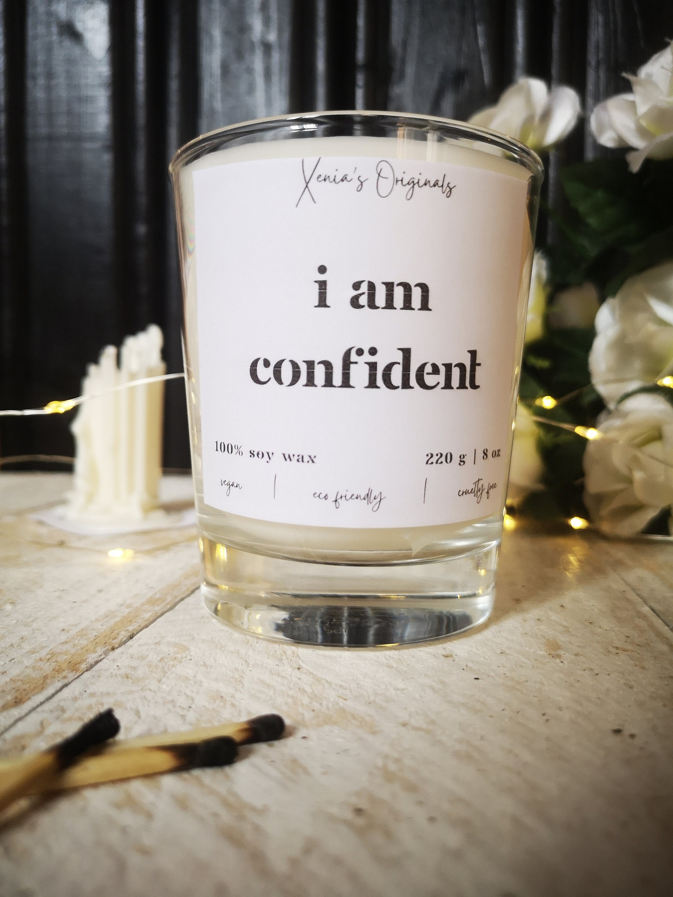 Positive Affirmation Candle Boost Your Mood Custom Candles Etsy