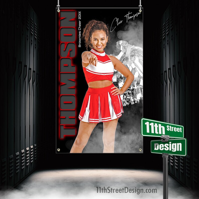 Custom Sports Banner From the Shadows Cheer Etsy