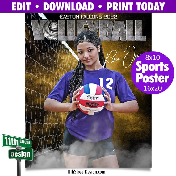 Sports Poster • Edit Now Online • Print Today • Digital Download