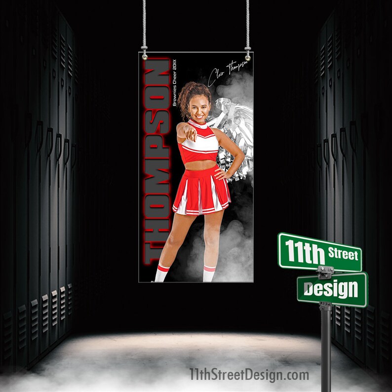 Custom Sports Banner From the Shadows Cheer Etsy