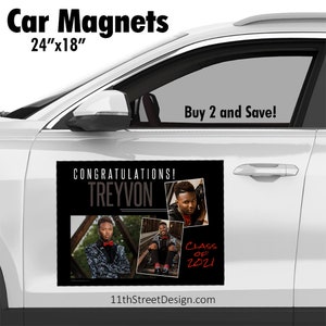 2023 Graduation Car Magnet, Graduation Magnetic Sign, Graduation Parade Magnet, Customizable Grad  Magnet, The Journey