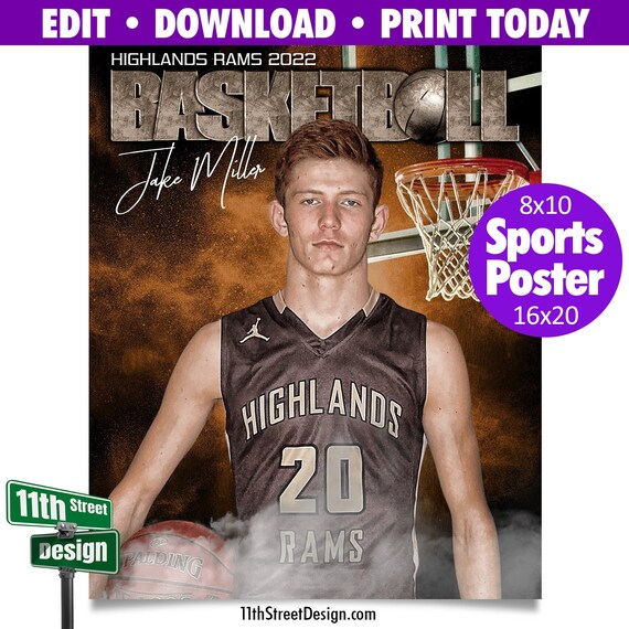 Sports Poster • Edit Now Online • Print Today • Digital Download