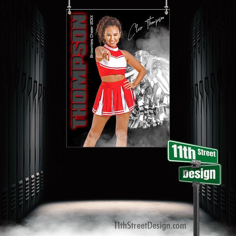 Custom Sports Banner From the Shadows Cheer Etsy