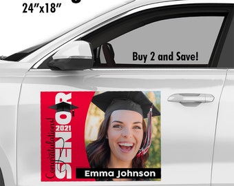 2023 Graduation Car Magnet, Graduation Magnetic Sign, Graduation Parade Magnet, Customizable Grad  Magnet, Congrats Grad