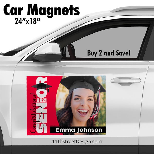 2023 Graduation Car Magnet, Graduation Magnetic Sign, Graduation Parade Magnet, Customizable Grad  Magnet, Congrats Grad