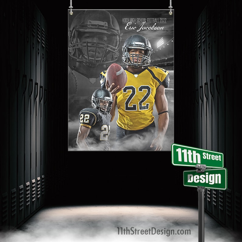 Custom Printed Vinyl Football Banner Perfect for Etsy