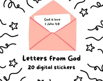 Christian Printable Stickers + Goodnotes Journal Stickers | SVG PNG Bundle